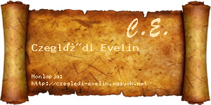 Czeglédi Evelin névjegykártya
